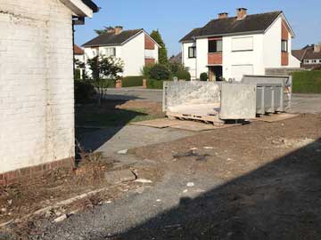 Ook de tuin wordt grondig aangepakt