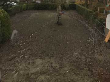 Ook de tuin wordt grondig aangepakt