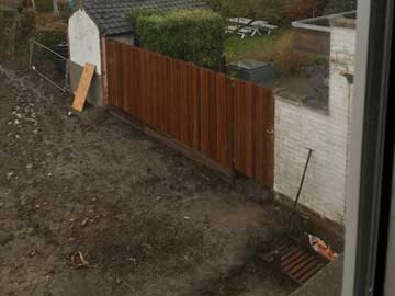 Ook de tuin wordt grondig aangepakt